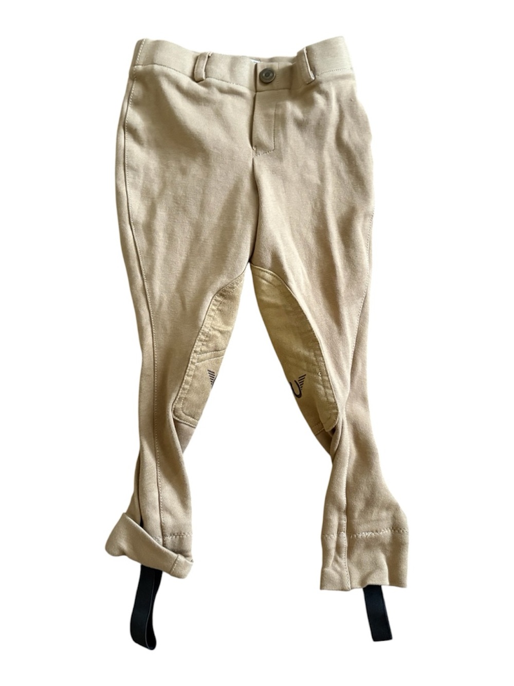 TuffRider Kids Size 4 Tan Knee Patch Riding Pants Horse Equestrian